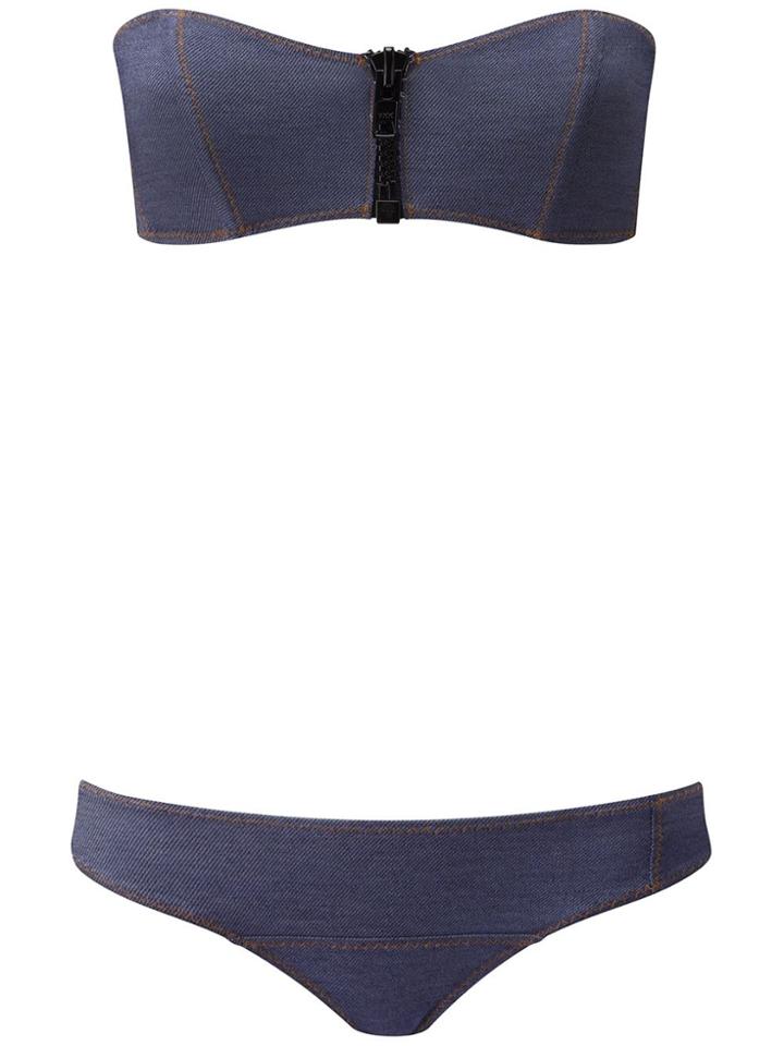Lisa Marie Fernandez 'lauren' Bikini - Blue