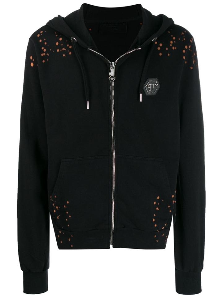 Philipp Plein Graphic Print Hoodie - Black