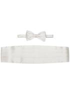 Brioni Bow Tie Waistband Set - Grey