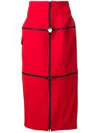 Yohji Yamamoto Zip Skirt - Red