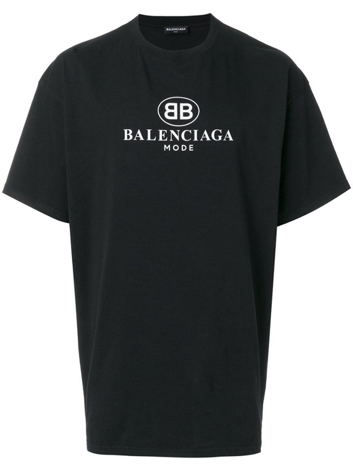 Balenciaga Bb Mode T-shirt - Black