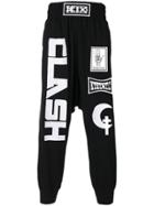 Ktz Clash Embroidered Track Pants - Black