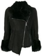Patrizia Pepe Asymmetric Fitted Jacket - Black