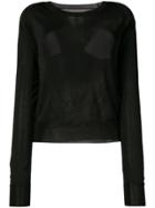Mm6 Maison Margiela Cutout Back Sweater - Black