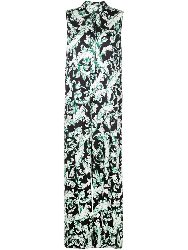 Tome Baroque Print Loose Jumpsuit - Black