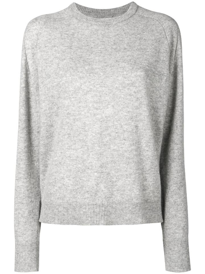 Isabel Marant - Crewneck Sweater - Women - Cashmere/wool - 40, Grey, Cashmere/wool