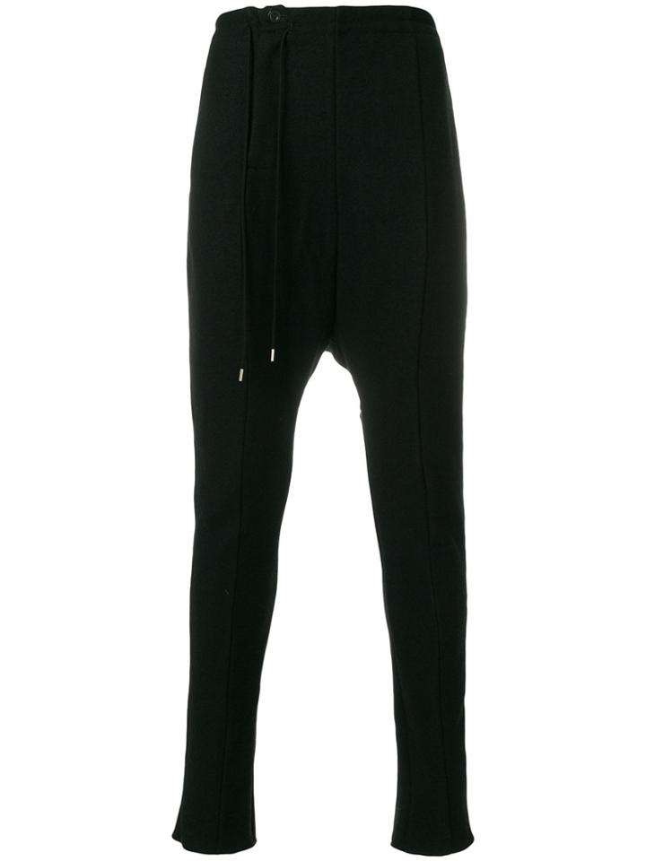 The Viridi-anne Drop-crotch Panel Trousers - Black