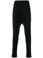 The Viridi-anne Drop-crotch Panel Trousers - Black