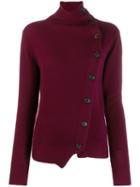 Isabel Marant Asymmetric Cashmere Cardigan - Purple