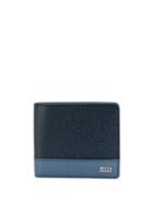 Boss Hugo Boss Two-tone Bi-fold Wallet - Blue