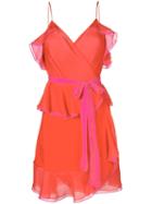 Diane Von Furstenberg Ruffle-trim Shift Dress - Red