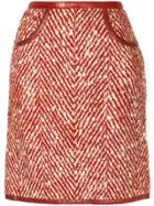 Chanel Vintage Straight Tweed Jacket - Red