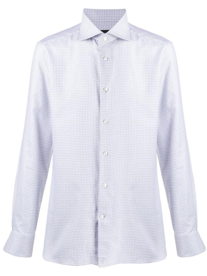 Ermenegildo Zegna Checked Button-down Shirt - White