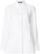 Luisa Cerano Cinched Waist Shirt - White