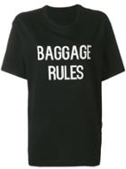Yohji Yamamoto Slogan Print T-shirt - Black