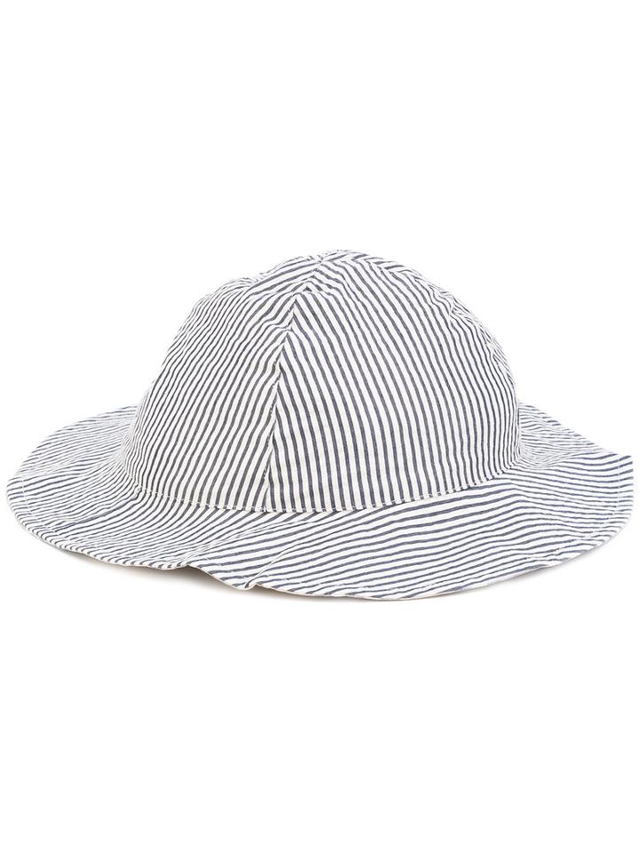 Burberry Kids - Striped Sun Hat - Kids - Cotton/nylon - 44 Cm, Nude/neutrals