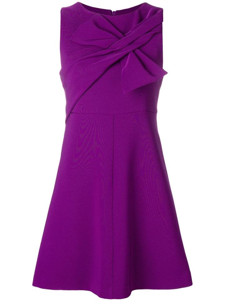 P.a.r.o.s.h. Draped Detail Sweater Shift - Pink & Purple