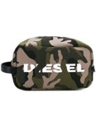 Diesel Pouchh Wash Bag - Green