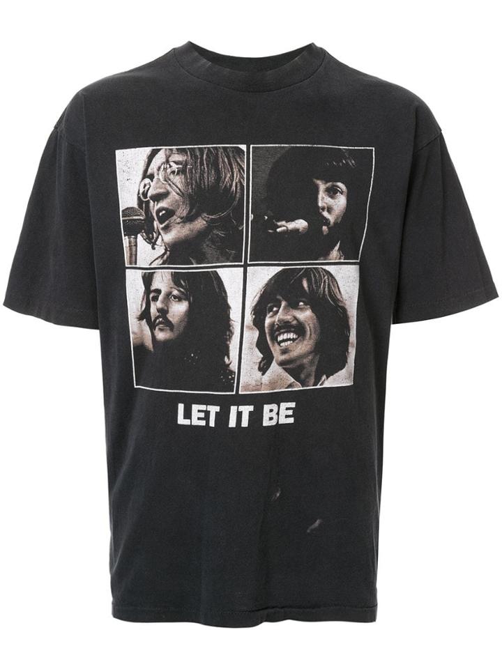 Fake Alpha Pre-owned The Beatles Print T-shirt - Black