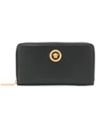 Versace Tribute Zip Wallet - Black