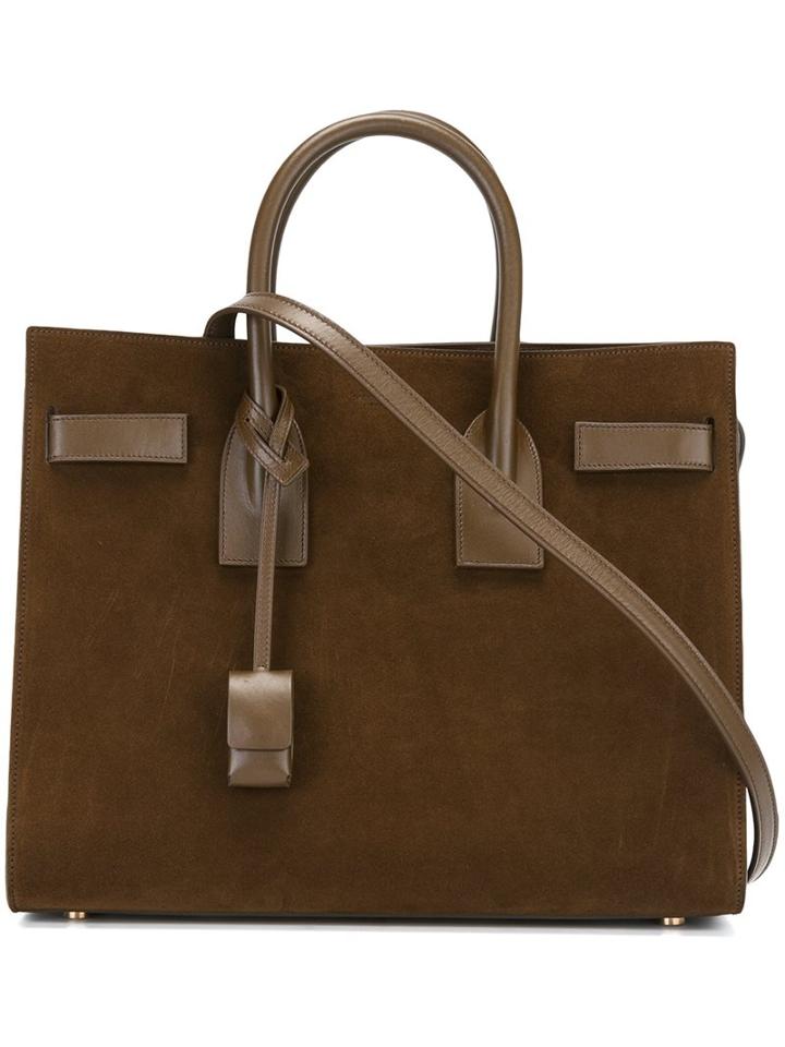 Saint Laurent Small 'sac De Jour' Tote, Women's, Brown, Leather