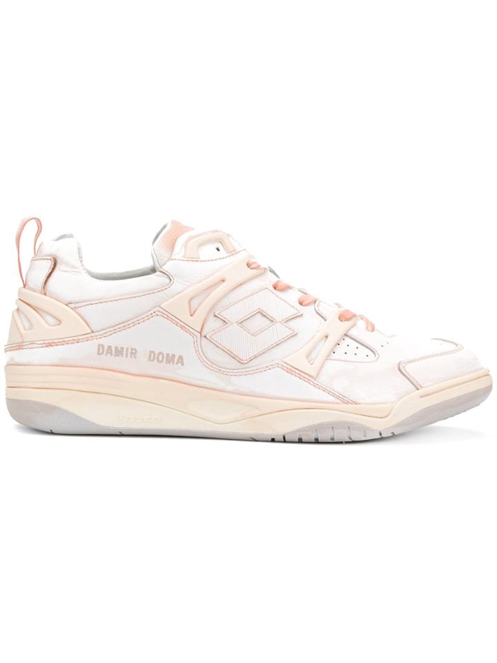Damir Doma Lace Up Logo Sneakers - White