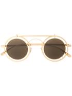 Mykita Round Aviator Sunglasses - Gold