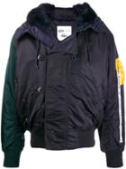 Lacoste Color-block Hooded Jacket - Blue