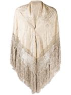 Forte Forte Fringed Cape Scarf - Neutrals