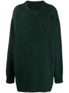 Maison Margiela Flecked Knit Jumper - Green