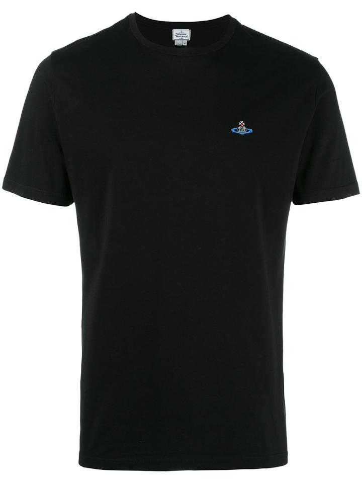 Vivienne Westwood Man Spaceship Patch T-shirt, Men's, Size: Large, Black, Cotton