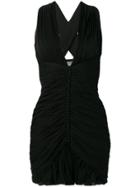 Saint Laurent Ruched-effect Dress - Black