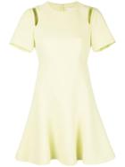 Cinq A Sept Cut Out Shoulder Dress - Yellow