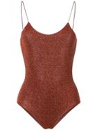 Oseree Glittered Swimsuit - Brown