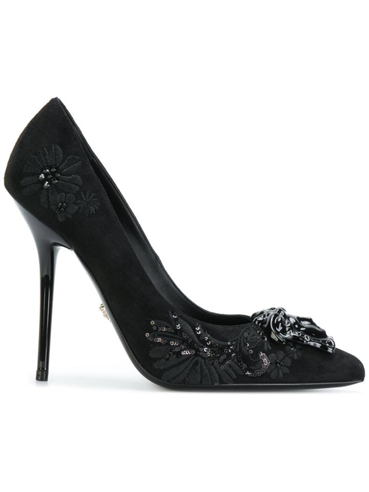 Versace Medusa Head Pumps - Black