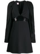 Giamba Empire Line Mini Dress - Black
