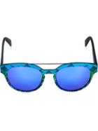 Italia Independent Aztec Print Sunglasses, Adult Unisex, Blue, Plastic