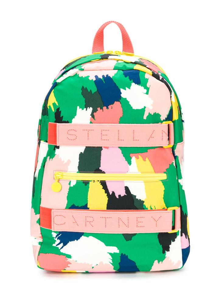 Stella Mccartney Kids Brushstroke Print Backpack - Multicolour