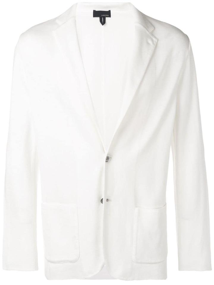 Lardini Single-breasted Blazer - White