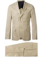 Mp Massimo Piombo Two Piece Suit, Men's, Size: 48, Nude/neutrals, Cotton/polyester