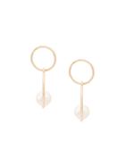 Zoë Chicco 14kt Yellow Gold Double Circle Pearl Earrings