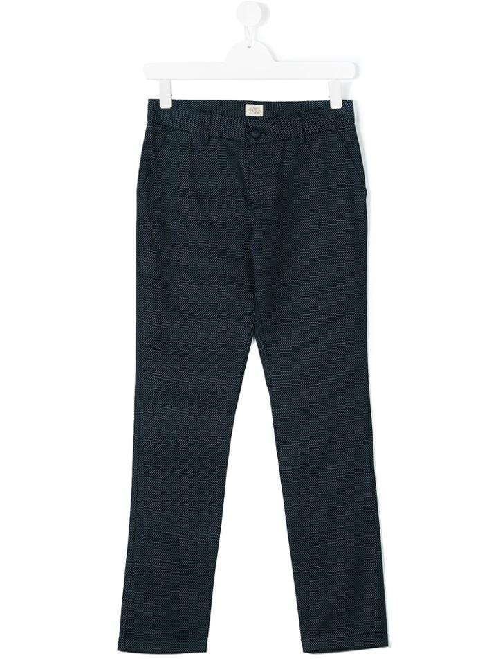 Armani Junior Teen Printed Trousers - Blue
