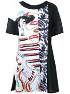 I'm Isola Marras Printed T-shirt, Women's, Size: 42, Black, Cotton/spandex/elastane