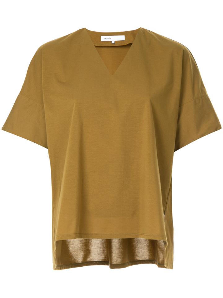 08sircus V-neck T-shirt - Brown