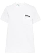 Prada Logo Patch Pocket T-shirt - White