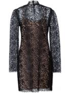 Alexander Wang Lace Mini Dress, Women's, Size: 4, Black, Cotton/nylon/rayon