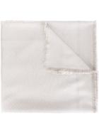 Fendi - Jacquard Scarf - Women - Silk/polyester - One Size, Nude/neutrals, Silk/polyester