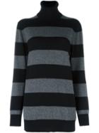 Dolce & Gabbana Striped Jumper, Women's, Size: 38, Black, Cashmere