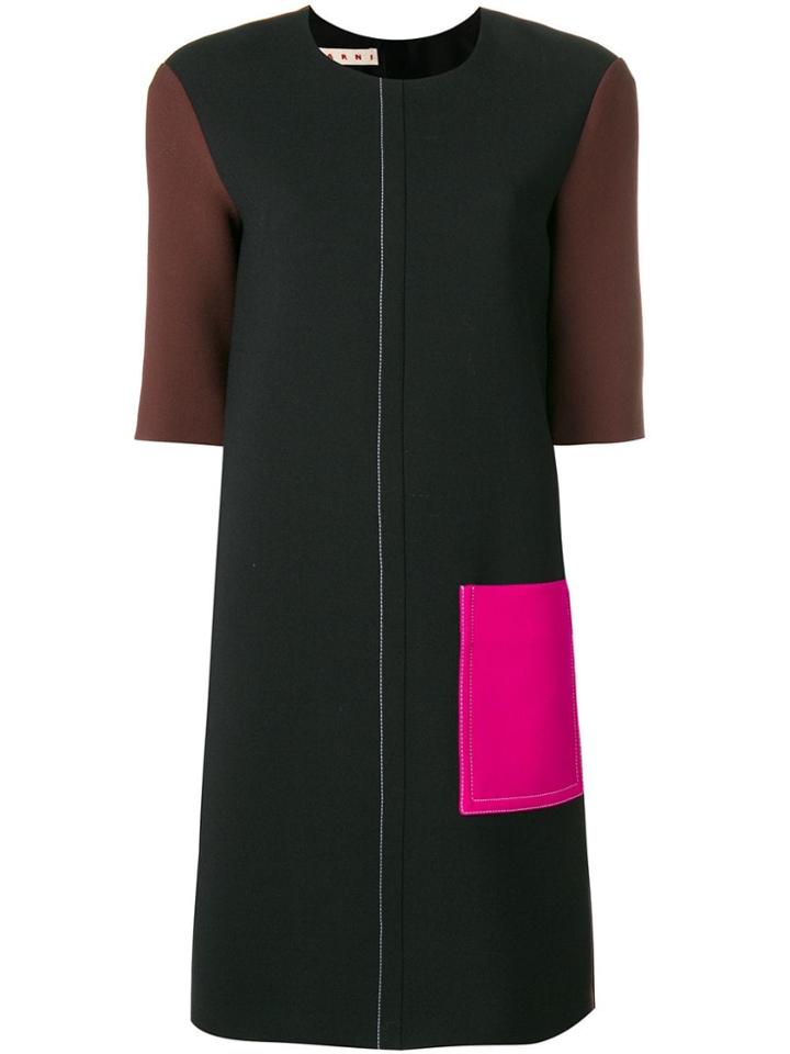 Marni Colour-block Dress - Black