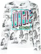 Kenzo Jungle Embroidered Sweatshirt, Women's, Size: Xs, White, Cotton
